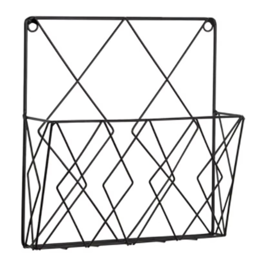 Magazine Holder Rack - حامل مجلات معدني مثبت على الحائط،