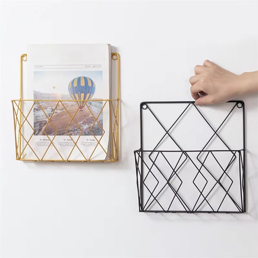 حامل مجلات معدني مثبت على الحا - مراجعة Magazine Holder Rack وسعره