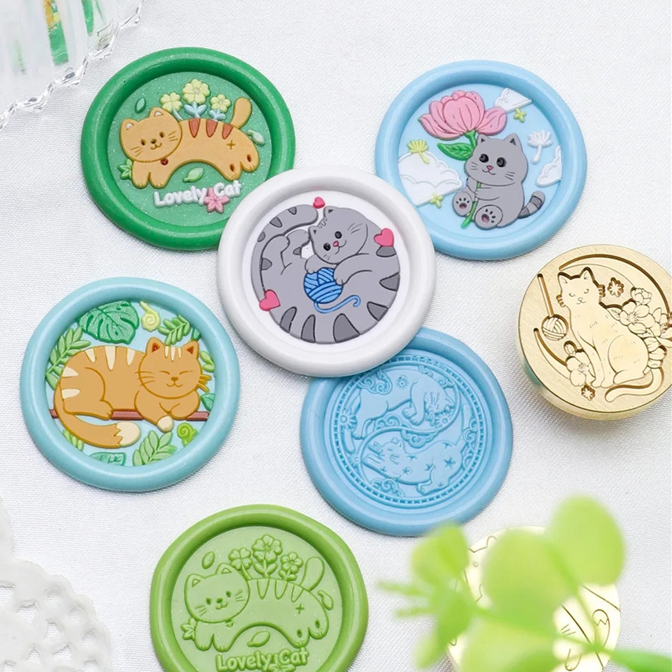 سلسلة القط 25 مللي متر الفصل خ - مراجعة Wax Seal Stamp Set وسعره